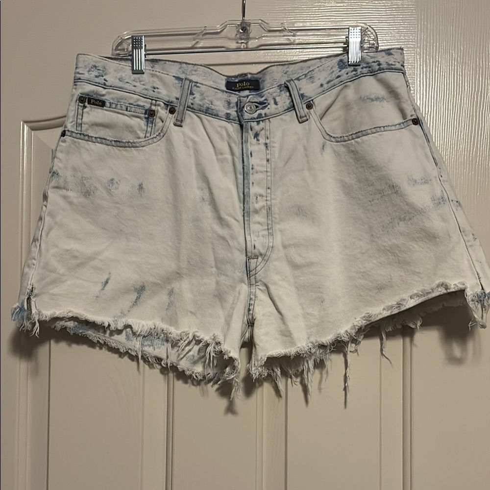 Polo by Ralph Lauren Jean Shorts Distressed Style, size 31